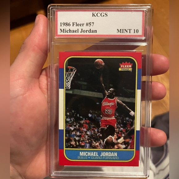 Micheal Jordan rookie fleer 1986 mint 10 - Picture 1 of 2